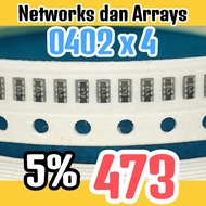10pcs Networks and Arrays SMD 473 5% 47Kohm 47K ohm resistor size 0402x4 2010 0804 CN24