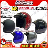 Magnum Helmet M8 New Color L & XL SIRIM Certified Topi Keledar Motor Pin M8 Premium 3 Button M5 SGV9