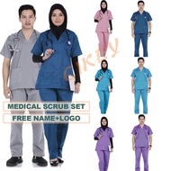 MURAH.... READY STOCK DOCTOR‘S SCRUB BAJU SCRUB MEDICAL SCRUB SUIT