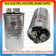 Topo aluminum capacitor 30+1.5uf 370v 440v water pump parts