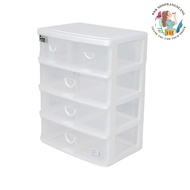Drawer Box Clear-White 4 Layers 5 Compartments Ketway Model CK-555