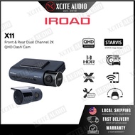 IROAD X11 QHD Dual Channel Front & Rear DashCam Night Vision ADAS App Control Car Camera Driving Rec
