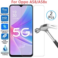 tempered glass case for oppo a58 x a58x cover on oppoa58 oppoa58x a 58 58x 58a protective phone coqu