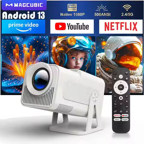 Magcubic HY320 NTV Netflix Officially Licensed Android 13 Projector with 1080P 500ANSI Prime Video Y