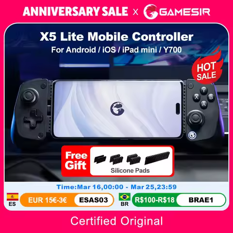 GameSir X5 Lite Mobile Gaming Controller Phone Gamepads for iPhone 16 15 Series IOS iPad Mini Y700 A