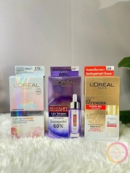 (1 กล่อง มี 6 ซอง ) ลอรีอัล รีไวทัลลิฟท์/ไกลโคลิค/ยูวี ครีมซอง L'Oreal Cream (ครีมบำรุงผิวหน้า/กันแด