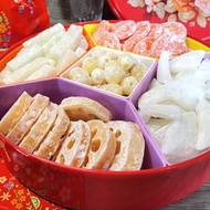 Candy Combination 500G Sugar Lotus Seed Coconut Horn Lotus Root Rock Sugar Horseshoe Radish Melon Strip Traditional Guangdong New Year Snack