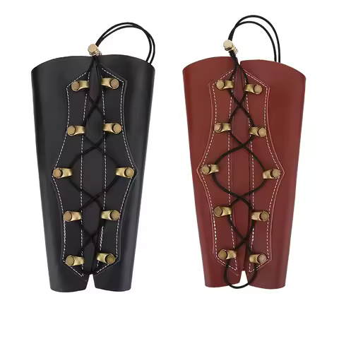 Durable Adjustable Archery Arm Guard Protection Tackle Accessory PU Archery Arm Guard for Bow Huntin