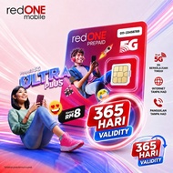 redONE Prepaid SIM Card 365 Validity RM5 Credit + 1GB Bonus Random Number Long Validity SIM