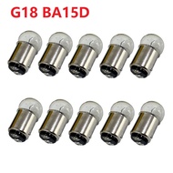 【COOL】 G18 Ba15d Ba15s 12v 15mm Base B15 Bulb Ba15 Ba15d Incandescent Bulb Instructions Machine Bulb Red Amber White R5w