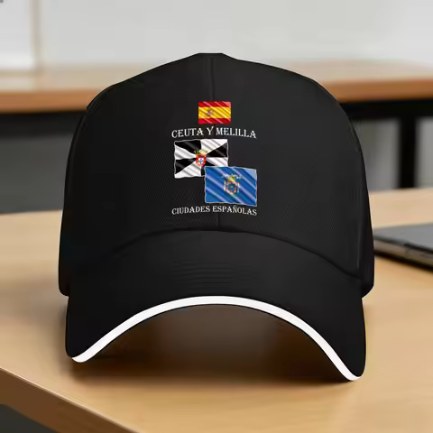 Ceuta and Melilla are two Spanish cities Baseball Cap Outdoor Sports Sun-Proof Trucker Hat Men Women