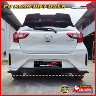 💥Ready Stock💥Perodua Myvi G3 Facelift **2022-2023** R-Design PU Rear Diffuser (WITHOUT PAINT)