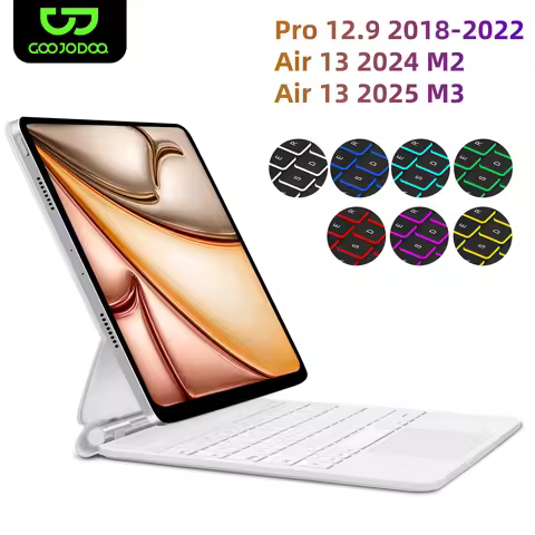 GOOJODOQ Magic Keyboard for iPad Air 6 2024 13 inch case for iPad Pro 12 9 2018 2020 2021 2022 iPad 