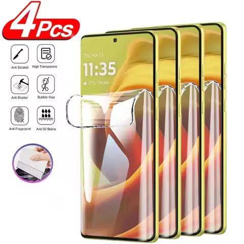 4Pcs Hydrogel Film For Motorola G85 G84 G14 G72 G82 G45 G55 G35 G75 Moto Edge 40 50 Fusion 30 Neo Pr