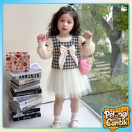Uisa 6 Months - 5 Years Princess Dress for Girls' Party Bow Decoration Girls' Dress Baby Dress Long 