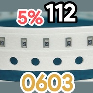 10pcs Chip resistor smd 112 1K1 5% size 1608 0603 1.1Kohm 1.1 Kohm 1.1K ohm 1.1Kohm 1.1K ohm
