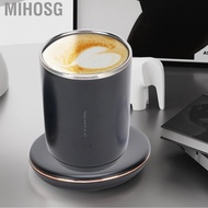 Mihosg Heated Coffee Mug  2 in 1 Self Stirring Cup 3 Temperature Settings for Home