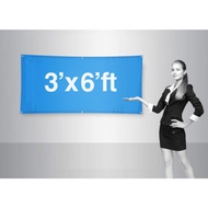 BANNER CUSTOM DESIGN SIZE 3' x 6'