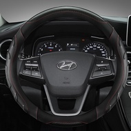 Phụ Kiện Ô Tô Vỏ Bọc Tay Lái Xe 38Cm Cho Hyundai I30 Creta Tucson Ix35 Solaris Elantra Santa Fe Kona