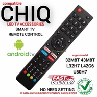 CHIQ Smart Android TV Remote Control For L32HT L42G6 U50H7K 32M8T 43M8T