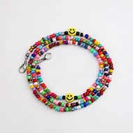 Cute smiley face mask strap