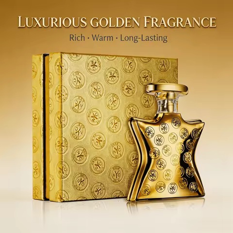 Bond No.9 Dubai Gold Eau De Parfum, Unisex Oriental Spicy Woody Scent. Rich Brandy & Saffron, Warm A