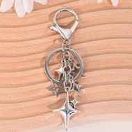 1pcsTrendy Y2K Star-Shaped Keychain - Versatile Alloy Charm For Bags, Backpacks & Earbuds Perfect Gi
