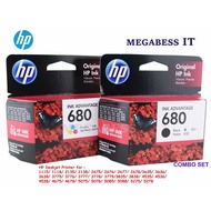 HP-680 BLACK &amp;  HP-680 TRI-COLOR ORIGINAL INK CARTRIDGE