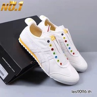 New Onitsuka Tiger Shoes 6-6 Outdoor Shoes for Men's Shoes Women's Casual Rice White Blue Red Leather Soft Soles C