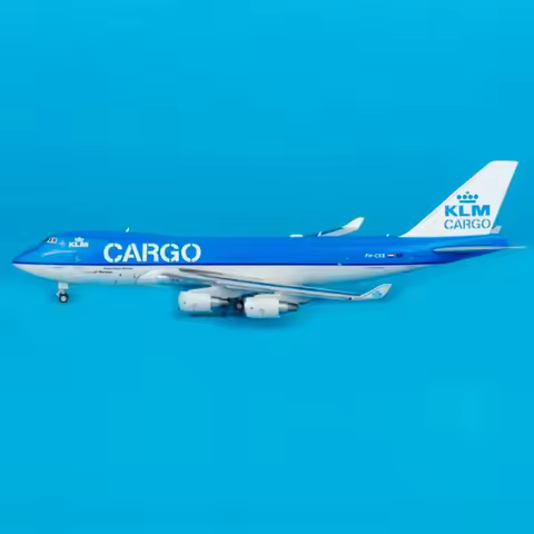 JC Wings Diecast 1:400 Scale KLM Royal Dutch Airlines B747-400F PH-CKB Aircraft Simulation Alloy Fin