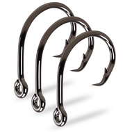 Circle Hook High Carbon Steel Barbed Hooks 10 Specs 2-13Pcs/Bag Circle For Saltwater Fishhooks Sea F