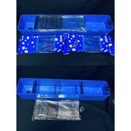 Blue top filter box 27” x 5” x 4.5” for aquarium 3-6 feet