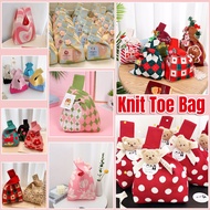 [SG seller] CNY New Year Knit Tote Bag Women Handbags Sling Bag Knit Orange Bag For Event Goodie Fes