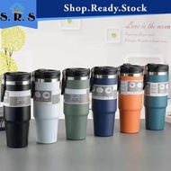 SRS_ Tumbler With Handle 900ml 304 Stainless Steel Insulated Thermos Flask Water Bottle Botol Air 保温瓶