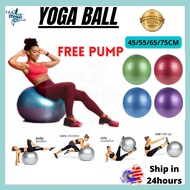 Yoga Exercise Fitness Ball Gym Fitness Ball Anti Burst Bola Senaman Gym Yoga Exerxice Ball