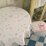 Four Leaf Clover Pink Cat Desk Mat 90x60 120x80 Cute Kawaii Table Cover Ins Room Decor