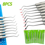 8Pcs/Set Dental Gracey Curette 0.8mm To 2.2mm Periodontal Bone Curettes Perio Dental Cleaning Scaler