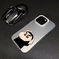 HP Case Cool Mirror Glasshp Shinchan Motif Hair Comb Realme C53 C55 C2 C51 C15 C67 8 5i 5 C35 7 C3 C