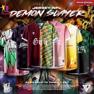 DJ Sport Jersey Demon Slayer Jersey Anime NFL Budak & Dewasa Unisex T-Shirt / Size: 6-10XL / Baju Je