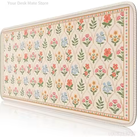 Large mouse pads, floral table MATS, anti-slip desktop computer game accessories, suitable for famil