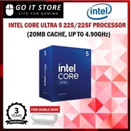 Intel Core Ultra 5 225 / Ultra 5 225F Processor (20MB Cache, Up To 4.90 GHz)