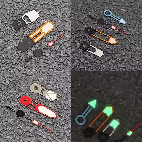 GMT NH34 Color Blocking Watch Hand Luminous Coarse Watch Hand Modification GMT Hand Watch Accessorie