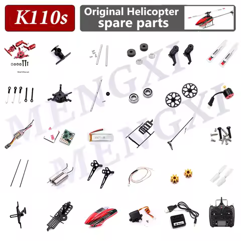 Wltoys XK K110S K110 V977 Accessories Parts RC Helicopter Brushless Motor Blade Gear ESC Receiver Ma