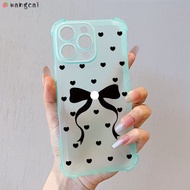 For Honor 400 Lite 300 Ultra 200 100 90 Smart Lite 80 Pro Phone Case Black Bowknot Bow Tie Love Lovi