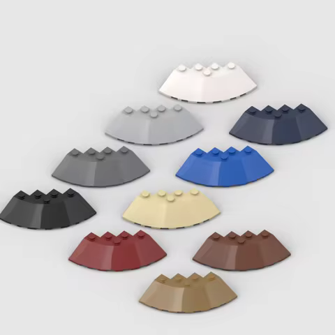 *Circle 6X6 Roof Tile * 8pcs DIY enlighten block brick part No.95188 Compatible With Other Assembles