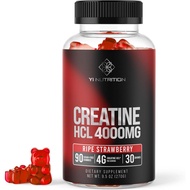 Creatine HCL Gummy - World's First 4000MG Creatine HCL Gummies 90 Count (90 Count)