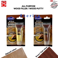 BOSSIL WOOD PUTTY FILLER / wood filler 50g Brown &amp; Natural