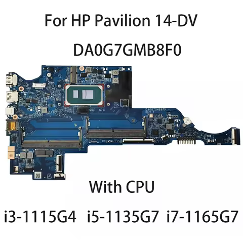Laptop Motherboard For HP Pavilion 14-DV With CPU i3-1115G4 M16645-601 i5-1135G7 M16646-001 i7-1165G