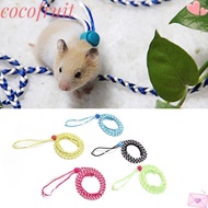 COCOFRUIT Pet Cage Leash, 1.4m Adjustable Pet Hamster Leash,  Nylon Rabbit Collar Leash Rat Mouse Ha