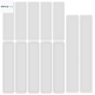 12 Pcs/Set Rectangle Silicone Bookmark Mold DIY Bookmark Mould Making Epoxy Resin Jewelry